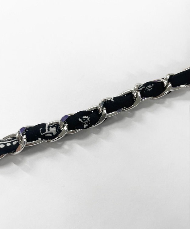 WEGO 総柄チェーンストラップ ブラック