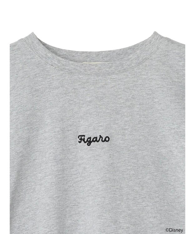 earth music&ecology Ｄｉｓｎｅｙ／袖プリントフィガロロンＴ Gray Mixture