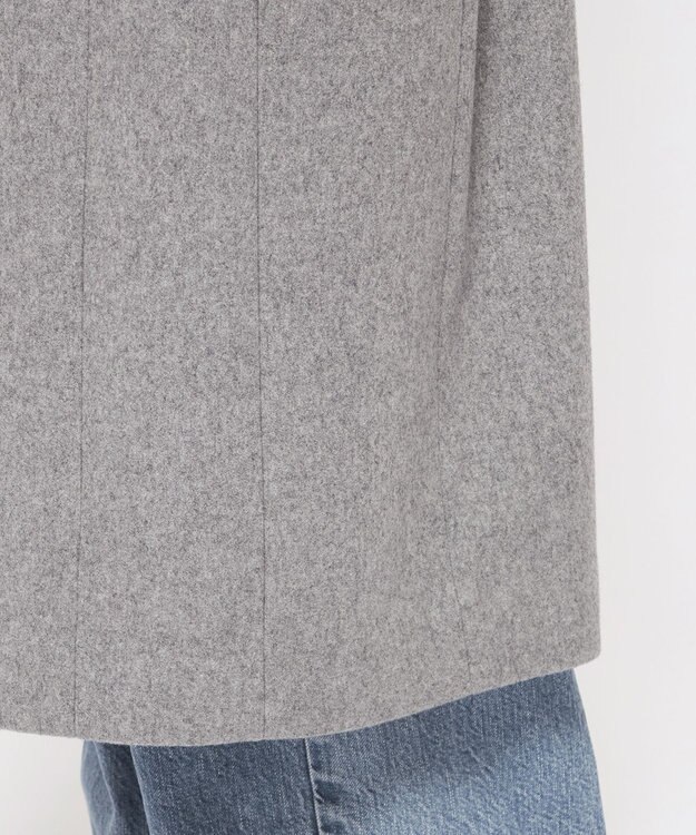 uncrave ロング チェスターコート（uncrave WHITE） ライトグレー