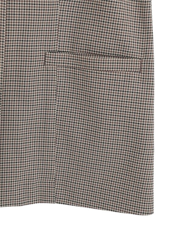 Green Parks ノースリーブチェックジレ Brown