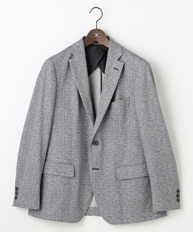 JOSEPH ABBOUD 【ストレッチ/コンフォートジャージ】エアロムリネ ジャケット ライトグレー系