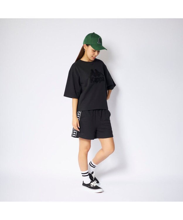 OP／FILA 【Kappa】スウェットTシャツ セットアップトップス ブラック