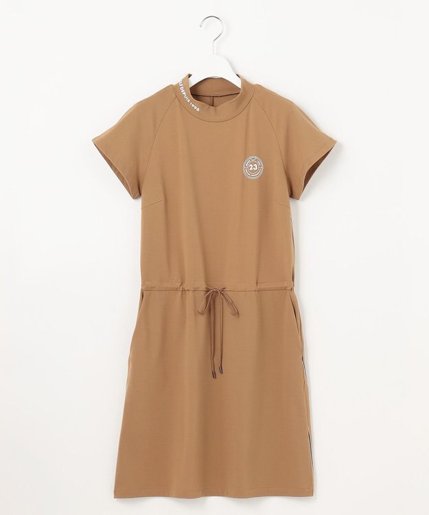 23区GOLF 【WOMEN】【吸水速乾/UVケア】モックネック ワンピース キャメル系