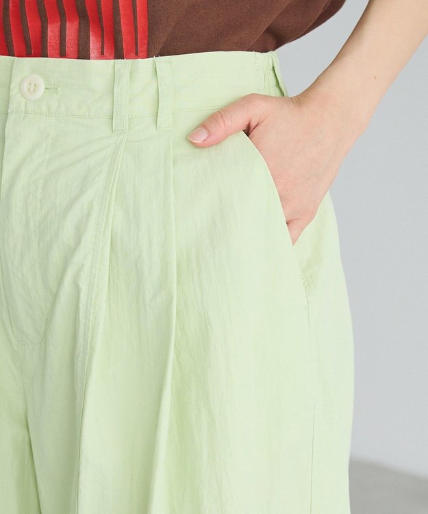 CRAFT STANDARD BOUTIQUE コットンナイロンカーブパンツ Light Green
