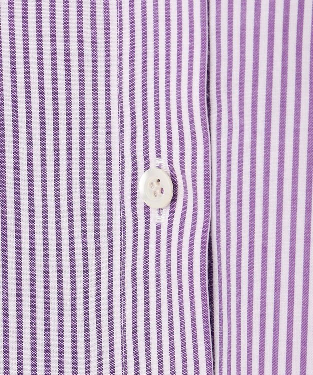 組曲 S 【加藤ローサさん着用】コットンタッチシャーティングボウタイ付き シャツ パープル系1