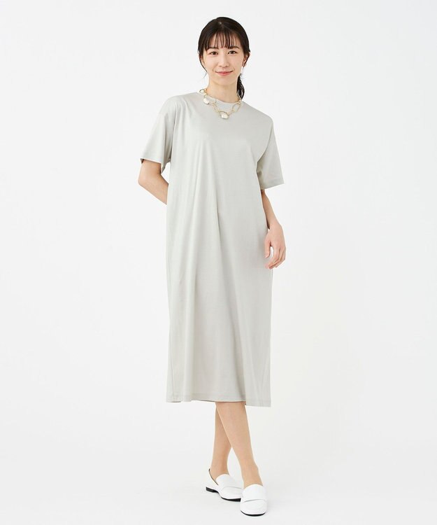 KASHIYAMA 【抗菌消臭】クレンゼ Teeシャツドレス アイスグレー