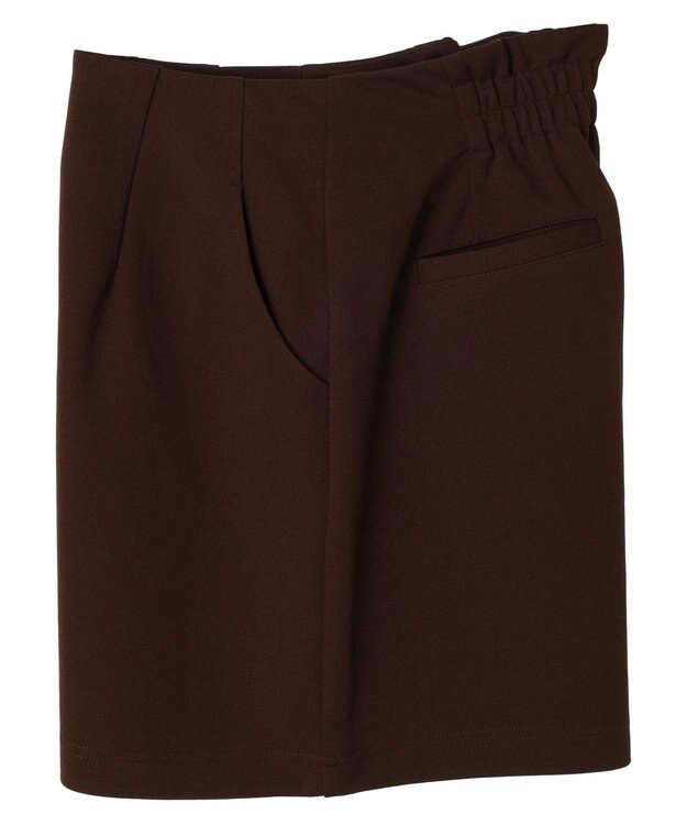 earth music&ecology フロントジップショートパンツ Chocolat