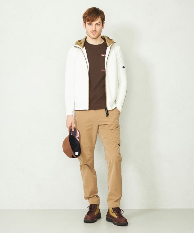 JOSEPH ABBOUD MOUNTAIN 【UNISEX】高機能 アウトドアニットパーカー ホワイト系