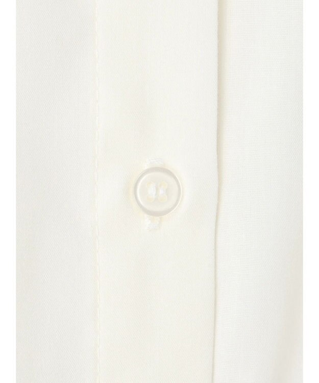 earth music&ecology ロゴ刺繍シャツ Off White