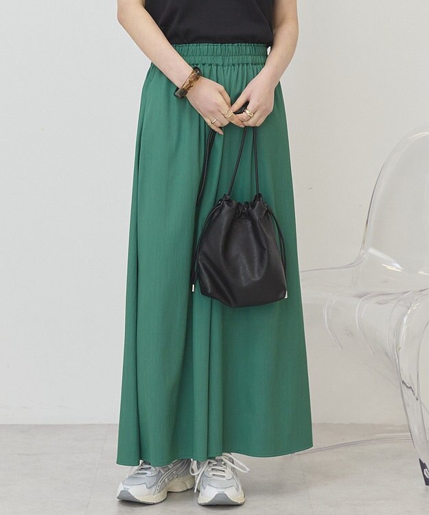 AMERICAN HOLIC 【選べる丈】ギャザースカーチョ【WEB限定カラー有り】 Green