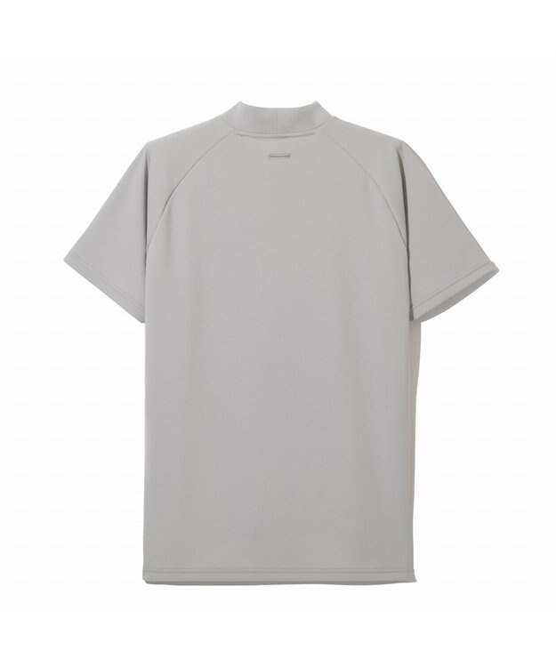 ZERO HALLIBURTON 【吸水速乾・抗菌防臭】 モックネックTシャツ ZHG-M5S5a 82949 シルバーグレー