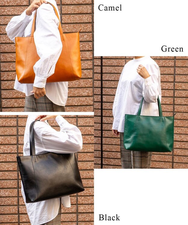 tsumori chisato CARRY ダンプティ トートバッグ 【シンプルなので通勤のビジネススタイルにも◎】 キャメル