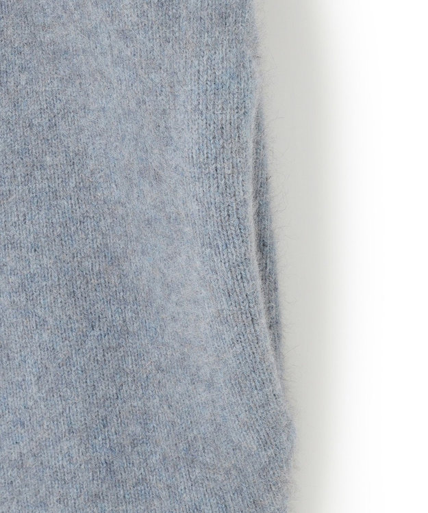 23区 S 【見上愛さん着用】ラクーンブレンドダブルフェイス ニット アウター スカイブルー系