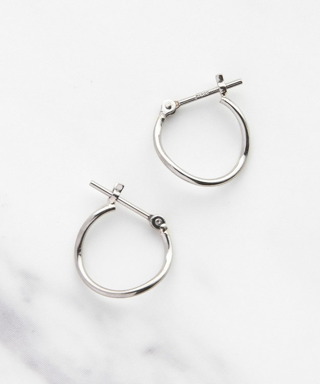 TOCCA 【WEB限定】PETAL HOOP PIERCED EARRINGS プラチナ ピアス プラチナ系