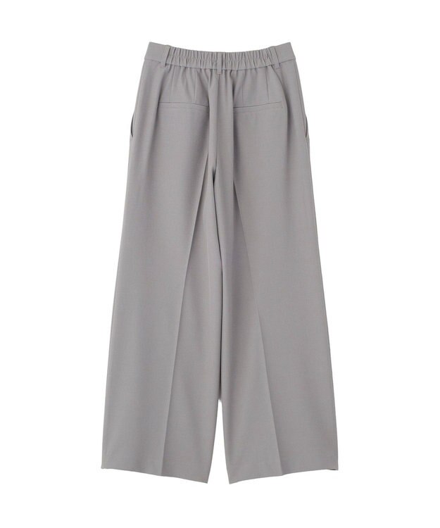 Green Parks きれシルストレートワイドパンツ Gray