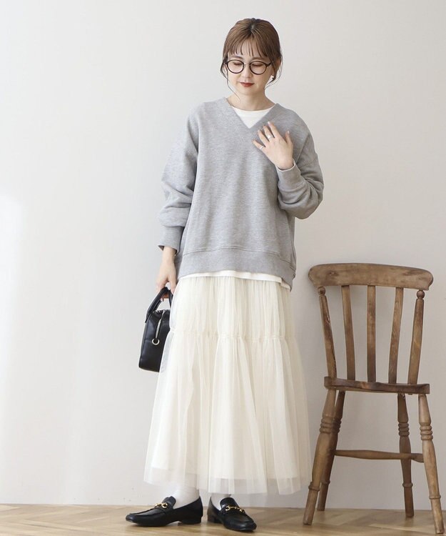 AMERICAN HOLIC Ｖネックスウェット Light Gray Mixture