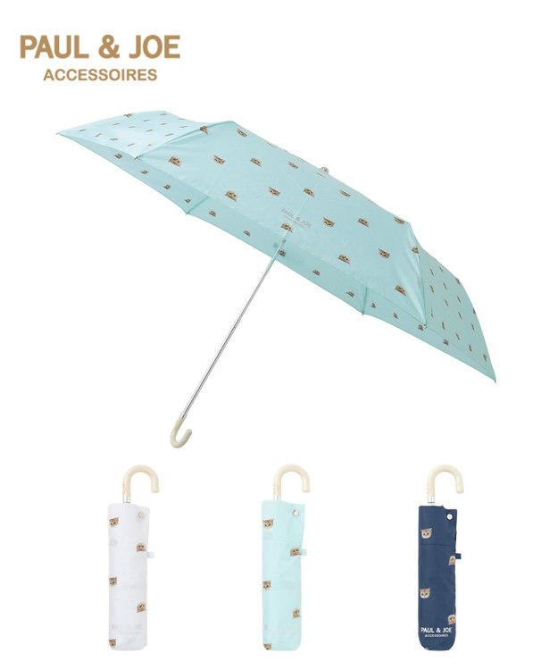 MOONBAT ポール＆ジョー アクセソワ 折りたたみ傘 ヌネット ターコイズ