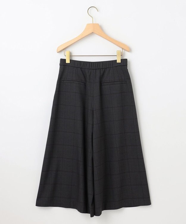 組曲 S ハンサムツイルキュロット パンツ チャコールチェック系3