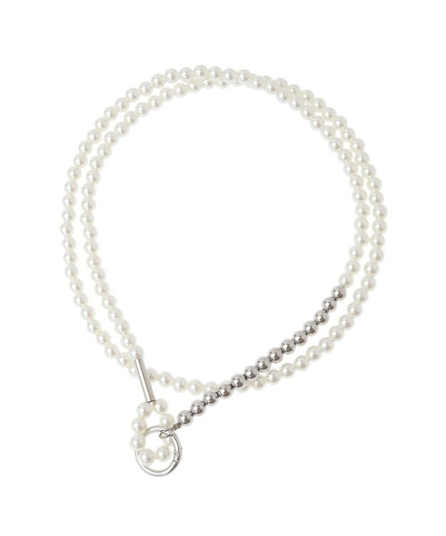 Green Parks ｅｖｅｒｙ　ｗａｌｋ．３ＷＡＹパールスマホショルダー Silver