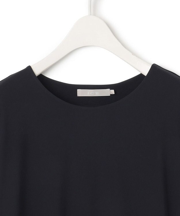 ICB 【接触冷感・UVカット・速乾・洗える】マットスキューバ  ワンピース ブラック系