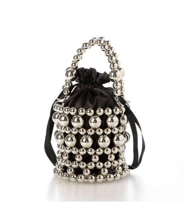 UNBILLION カシュカシュ cachecache / メタルボール2wayチェーンショルダーバッグ シルバー