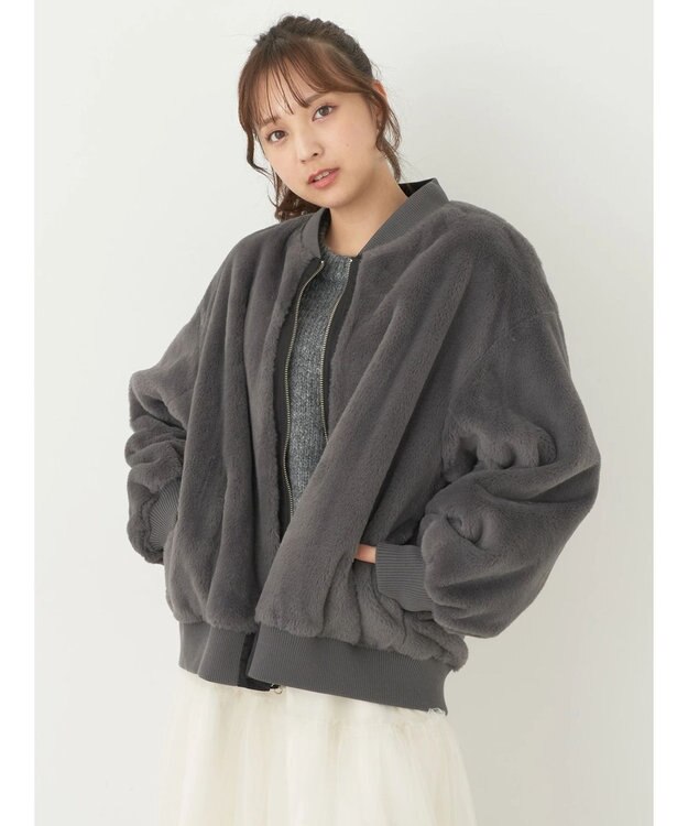 earth music&ecology リバーシブルＭＡー１ Black