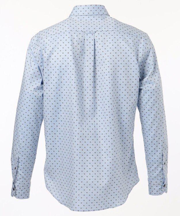 JOSEPH ABBOUD 【キングサイズ】JCヘリンボーンプリント　シャツ サックスブルー系5