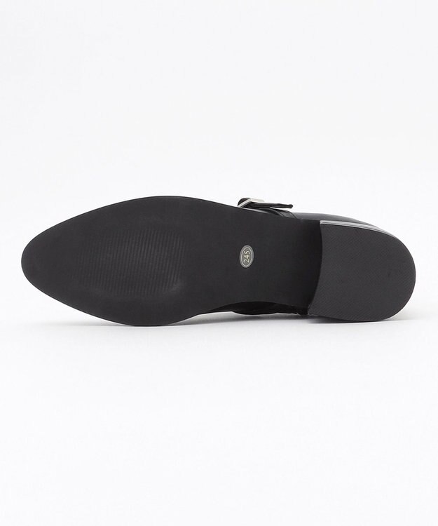 ICB ストレッチベルトショートブーツ ブラック系