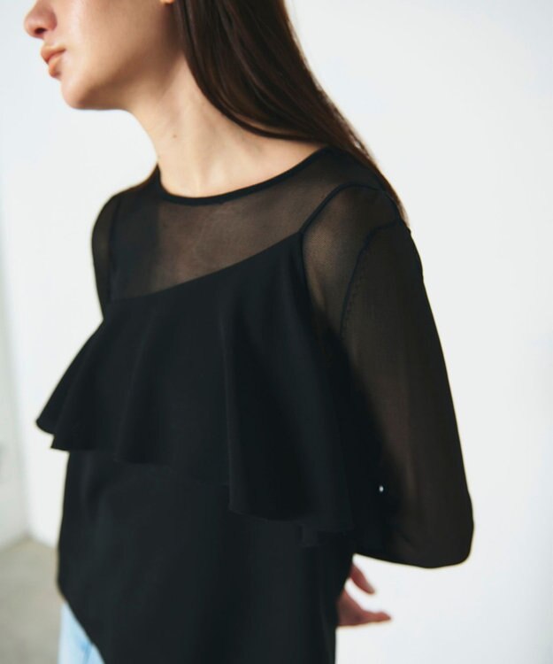 GRACE CONTINENTAL フリルキャミソール ブラック