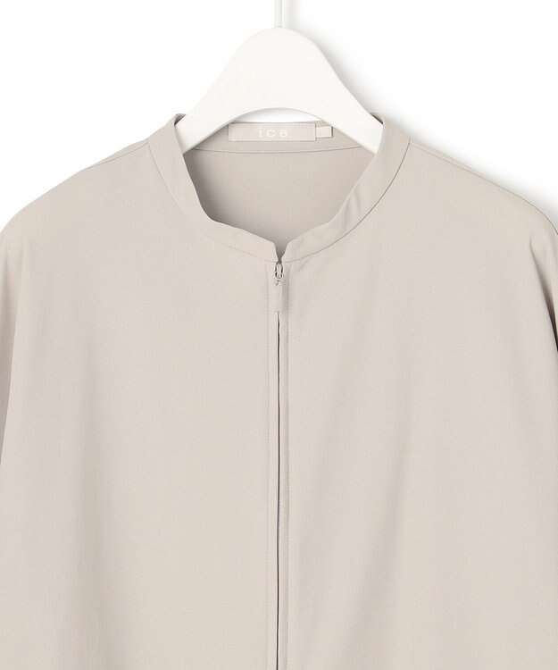 ICB 【洗える・UVカット】アトラストリコット ジップアップブルゾン トープ系