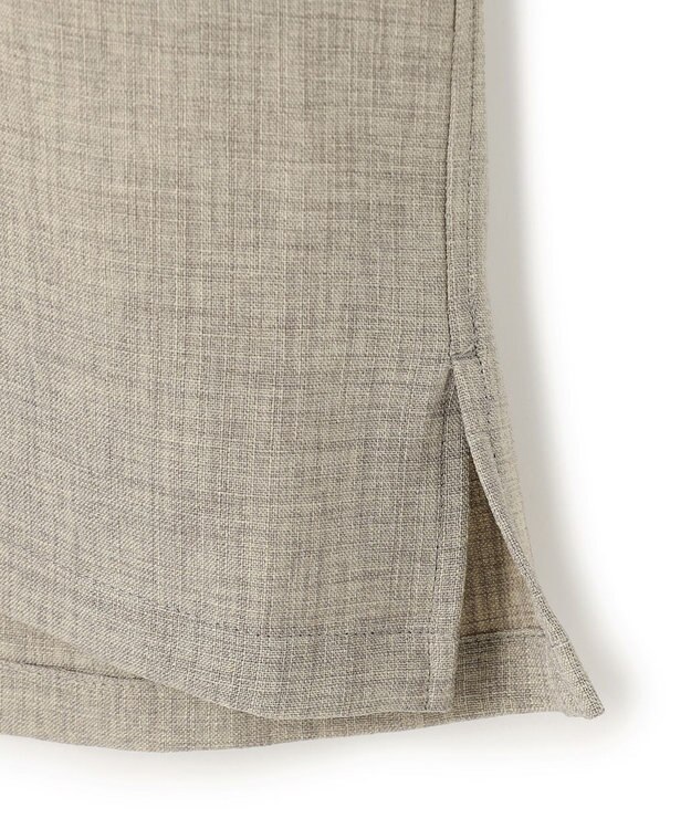 UNFILO MENS リネンライク シャツ グレー