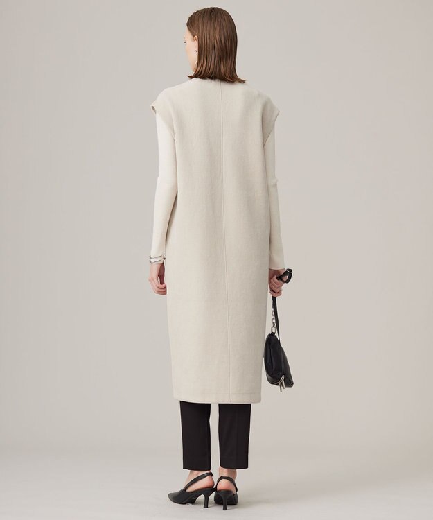 ICB L 【洗える】コットンシェニール ジレワンピース トープ系