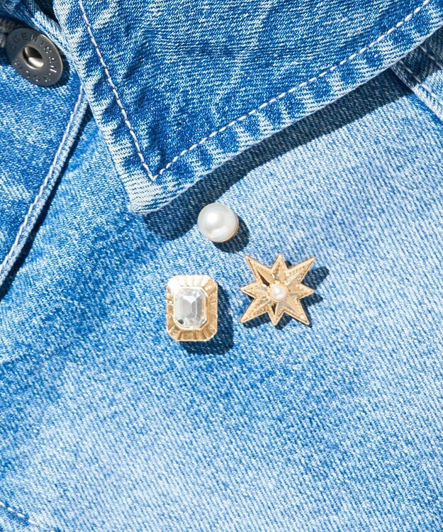 AMERICAN HOLIC アソート３ピースブローチ Gold