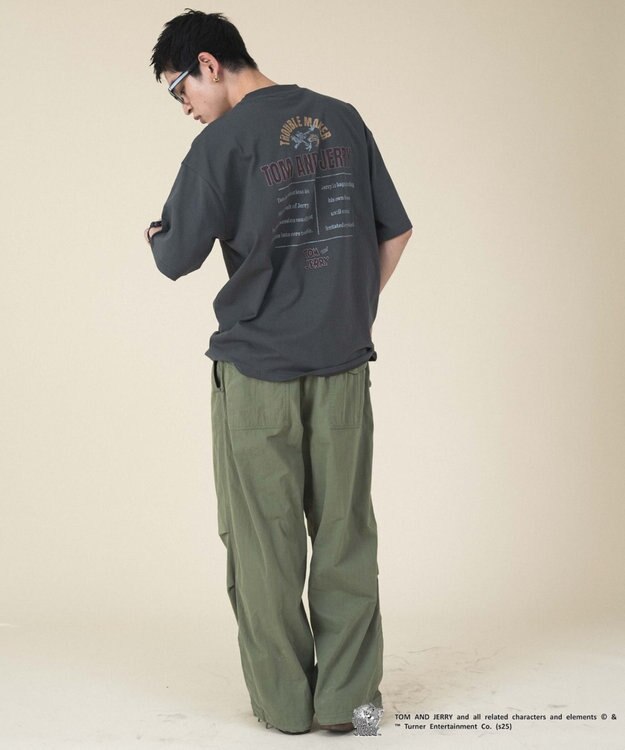 WEGO 【新柄追加/ユニセックス着用アイテム/SMLサイズ展開】TOMandJERRYグラフィックT（S） 柄2