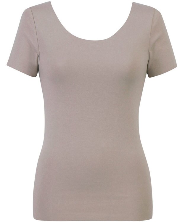 Wing あったかインナー 綿100％(肌側) アウターにひびきにくい ムレにくい 【綿の贅沢 ここちフラット】 3分袖 半袖 秋 冬 EL4372 ウイング／ワコール ブラウン