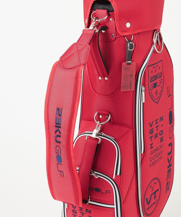 23区GOLF 【UNISEX】ツアーモデル キャディバッグ レッド系