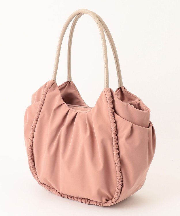 Y'SACCS 【Y’SACCS vous et】シャーリングトート ピンクベージュ