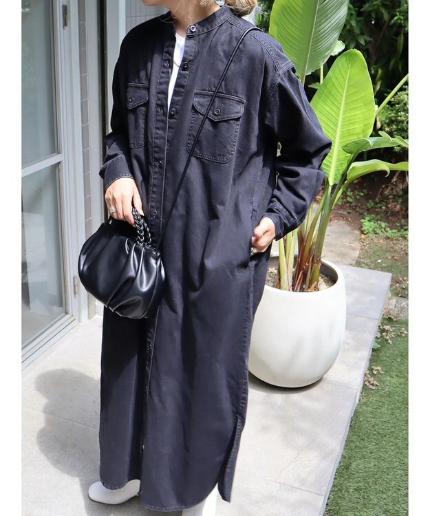 AMERICAN HOLIC デニムシャツワンピース Black