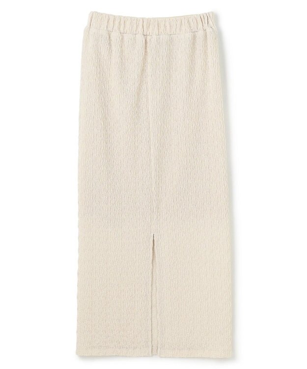 uncrave 【洗濯機洗い可】シャーリングレース スカート（uncrave WHITE） エクリュ