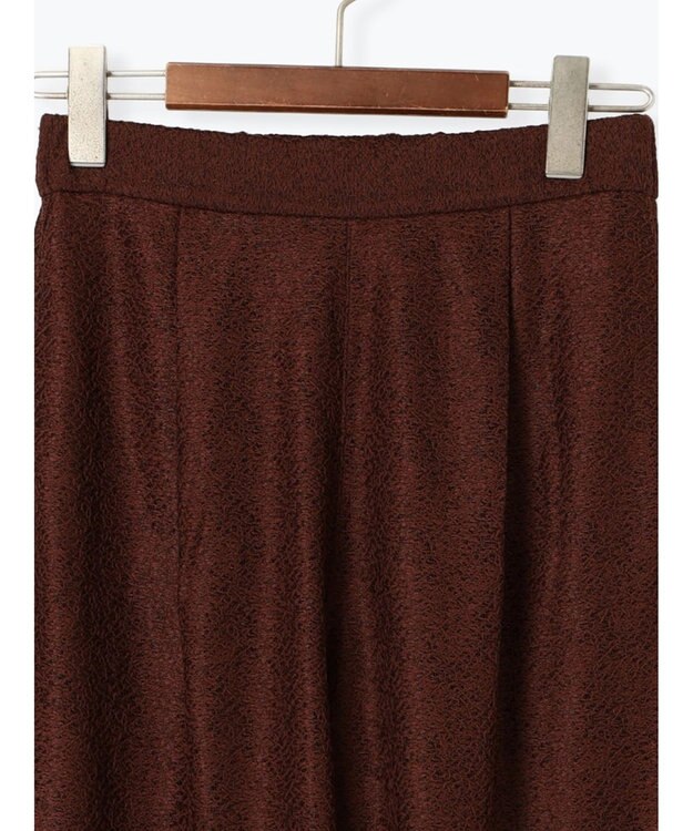 Te chichi クレープメッシュストレートパンツ（セットアップ可） ブラウン
