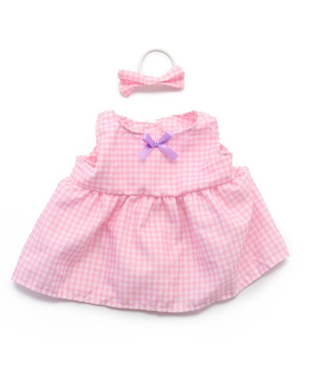 Mother garden マザーガーデン うさももドール 着せ替えぬいぐるみ Mサイズマスコット 《ギンガムチェックお洋服柄》 -