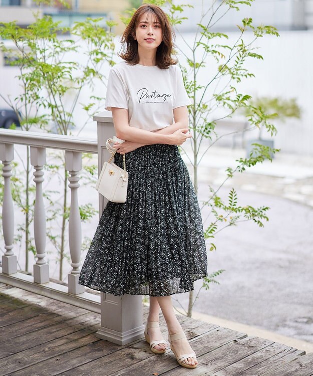 ANY SIS S ロゴ刺繍 Tシャツ アイボリー