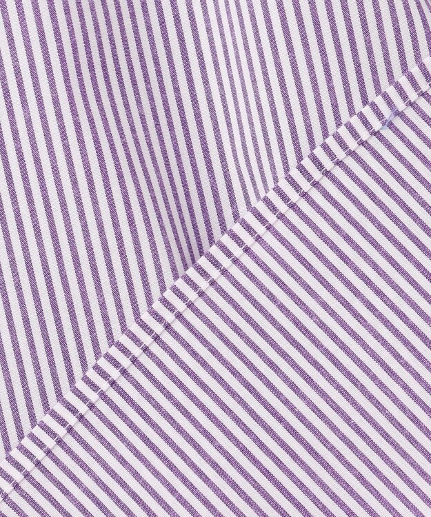 組曲 S 【加藤ローサさん着用】コットンタッチシャーティングボウタイ付き シャツ パープル系1