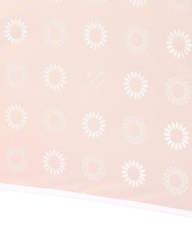 MOONBAT LANVIN en Bleu 折りたたみ傘 ジャカード×パイピング 簡単開閉 大きめ55cm ピンク