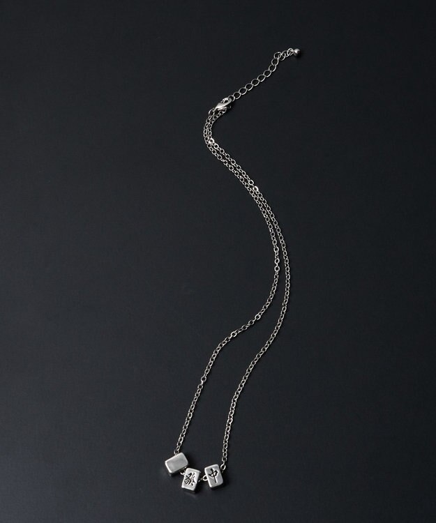 WEGO M立体モチーフ3連ネックレス 柄5