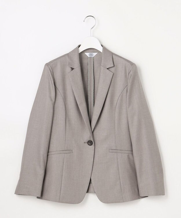 J.PRESS LADIES L OXIJEWEL ストレッチ テーラード ジャケット グレー系