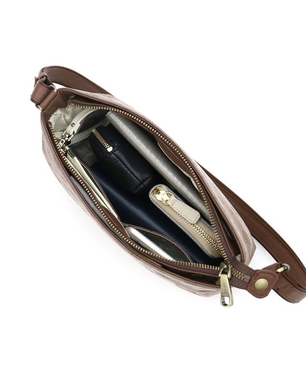 IBIZA ロゴナイロン　ショルダーバッグ オーク