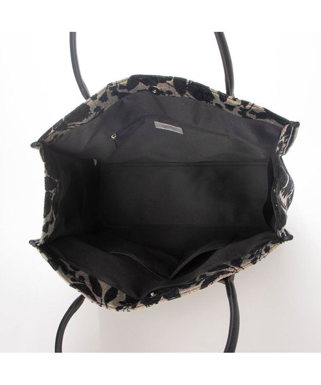 UNBILLION カシュカシュ cachecache / ジャガードスクエアトート ブラック