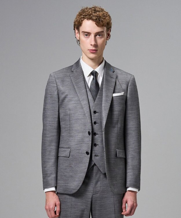 JOSEPH HOMME スプリングウールジャージー ジャケット ライトグレー系