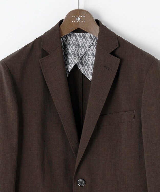 JOSEPH ABBOUD クールビズ【キングサイズ・洗える/軽量/清涼/ストレッチ】ハイツイストドライストレッチ ジャケット ダークブラウン系